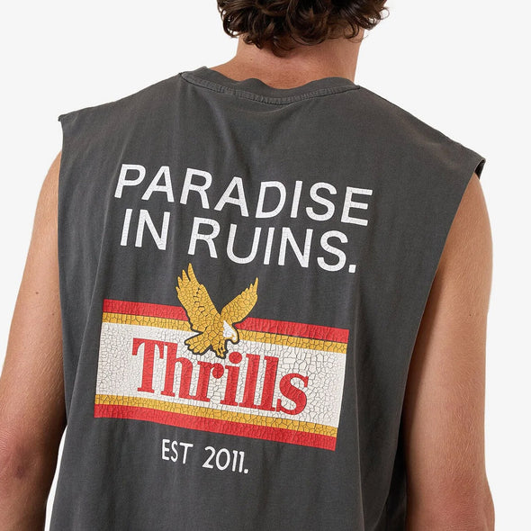 THRILLS Never Stop Merch Fit Muscle Tee - Merch Black