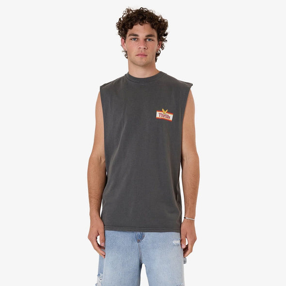 THRILLS Never Stop Merch Fit Muscle Tee - Merch Black