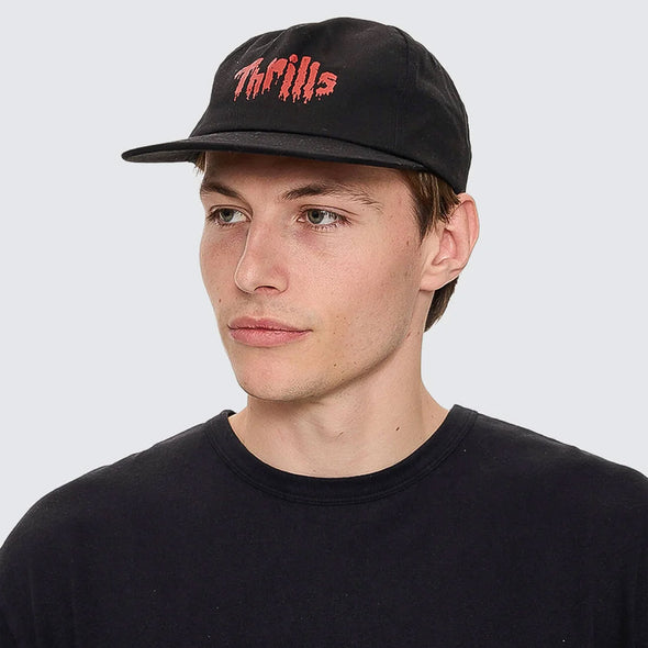 THRILLS Once Bitten Twice Shy 5 Panel Cap - Black