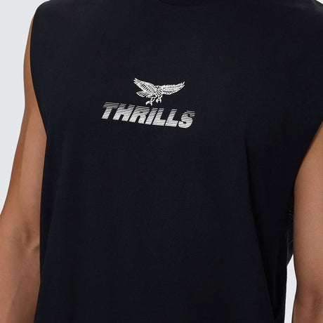 THRILLS Paradise Before Anarchy Merch Fit Muscle Tee - Washed Black