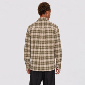 THRILLS Paradise Built Barrio Long Sleeve Flannel Shirt - Military Green