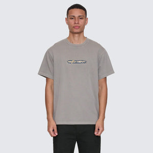 THRILLS Paradise Falling Embroidered Merch Fit Tee - Fog