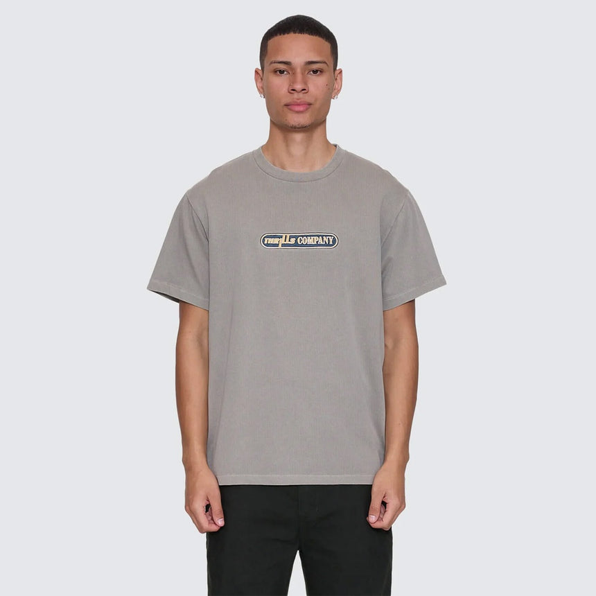 THRILLS Paradise Falling Embroidered Merch Fit Tee - Fog