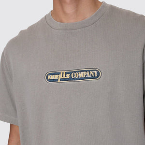 THRILLS Paradise Falling Embroidered Merch Fit Tee - Fog