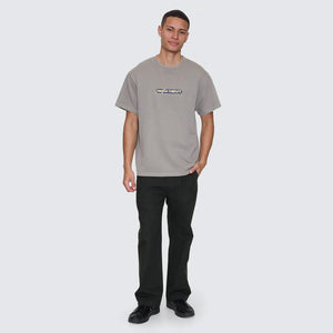 THRILLS Paradise Falling Embroidered Merch Fit Tee - Fog
