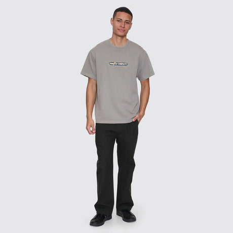 THRILLS Paradise Falling Embroidered Merch Fit Tee - Fog