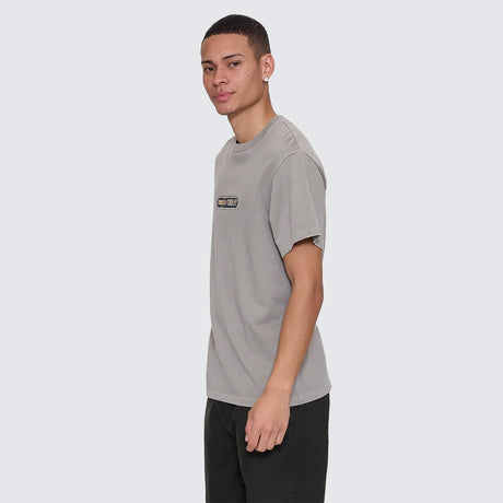 THRILLS Paradise Falling Embroidered Merch Fit Tee - Fog