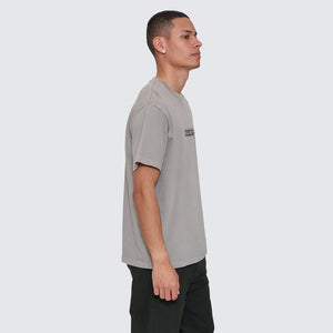 THRILLS Paradise Falling Embroidered Merch Fit Tee - Fog