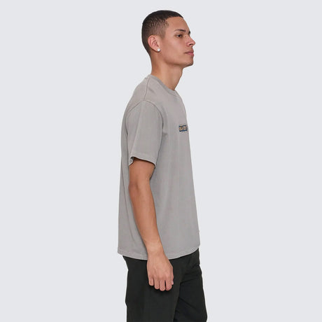 THRILLS Paradise Falling Embroidered Merch Fit Tee - Fog