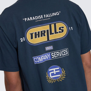THRILLS Paradise Falling Merch Fit Tee - Federal Blue