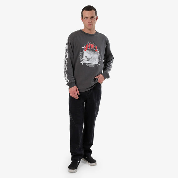 THRILLS Peaceful Chaos Oversize Fit Long Sleeve - Merch Black