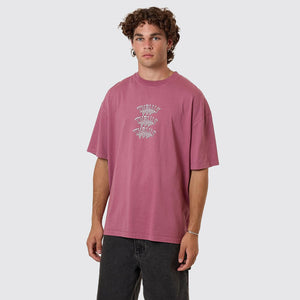 THRILLS Reality Dreams Box Fit Oversize Tee - Delta Berry