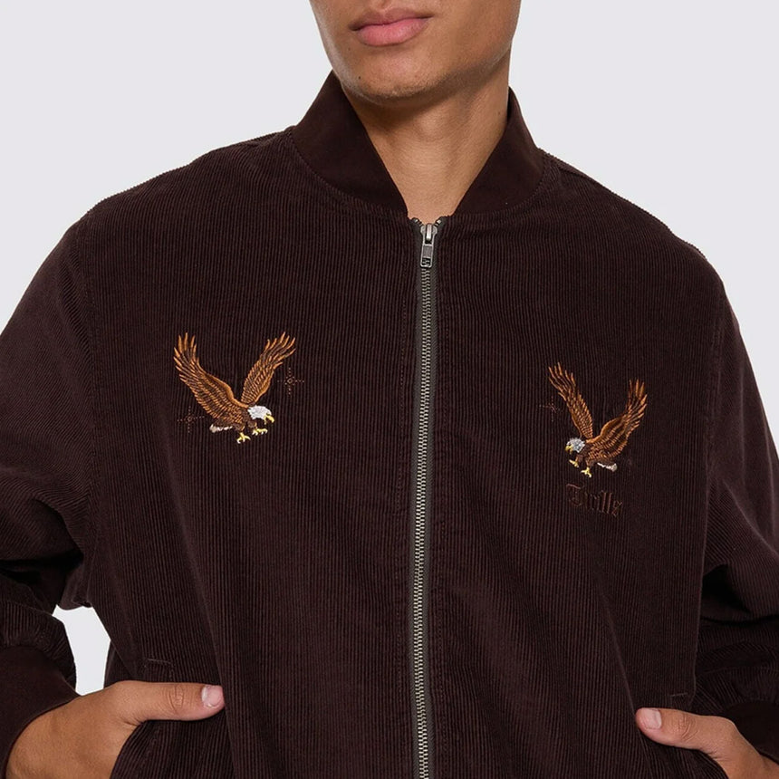 THRILLS Seen & Heard Bomber - Postal Brown