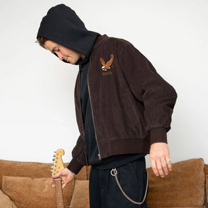 THRILLS Seen & Heard Bomber - Postal Brown
