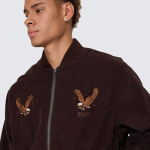 THRILLS Seen & Heard Bomber - Postal Brown