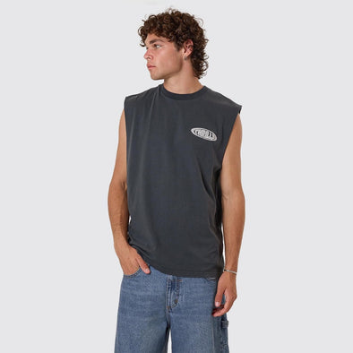 THRILLS Shadowless Merch Fit Muscle Tee - Ebony