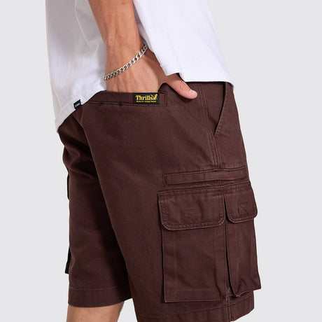 THRILLS Slacker Union Cargo Short - Postal Brown