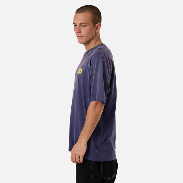 THRILLS Society Oversize Fit Tee - Crown Blue Fade