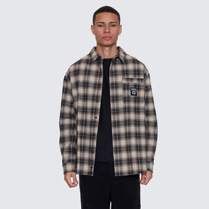 THRILLS Stagger Barrio Long Sleeve Flannel Shirt - Black