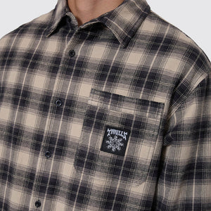 THRILLS Stagger Barrio Long Sleeve Flannel Shirt - Black
