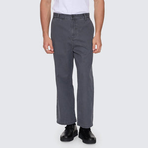THRILLS Stagger Big Slacker Cropped Pant - Dark Charcoal