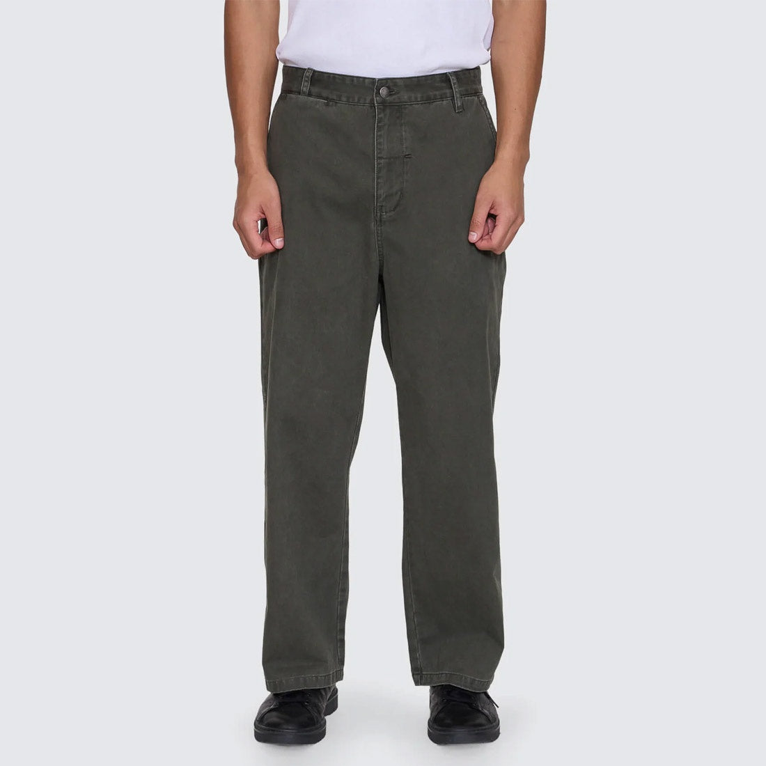 THRILLS Stagger Big Slacker Cropped Pant - Oil Green