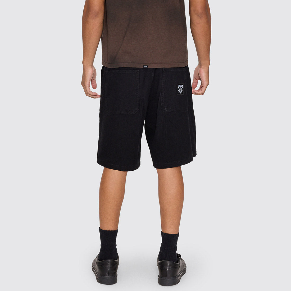 THRILLS Stagger Big Slacker Cropped Short - Black