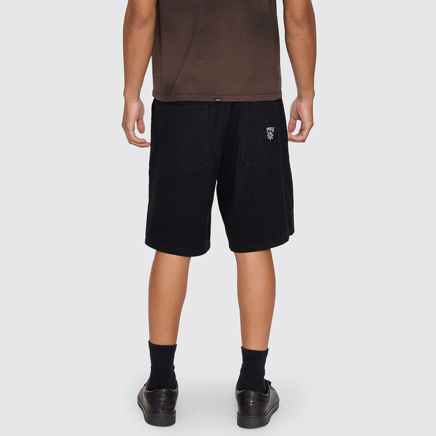 THRILLS Stagger Big Slacker Cropped Short - Black