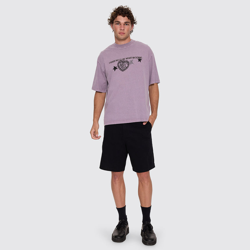 THRILLS Stagger Big Slacker Cropped Short - Black