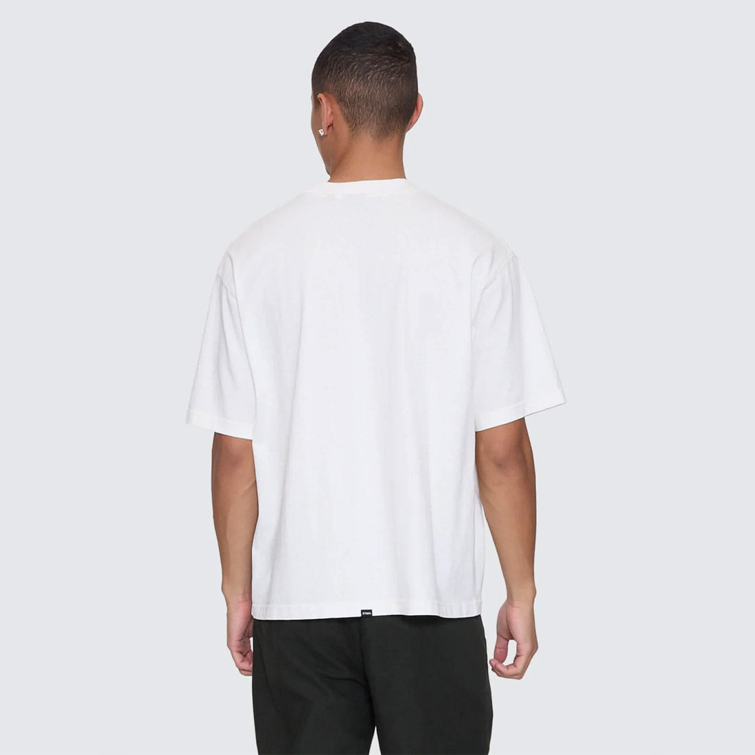 THRILLS Stagger Box Fit Oversize Cropped Tee - Snow White