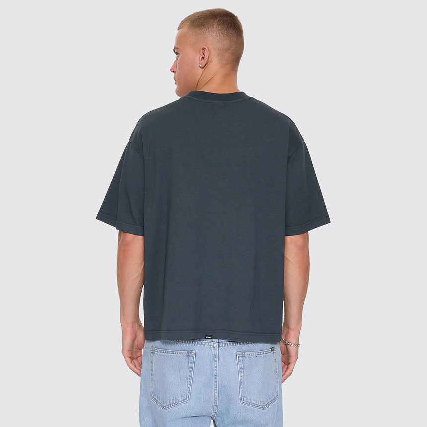 THRILLS Stagger Oversize Box Crop Tee - Petrol