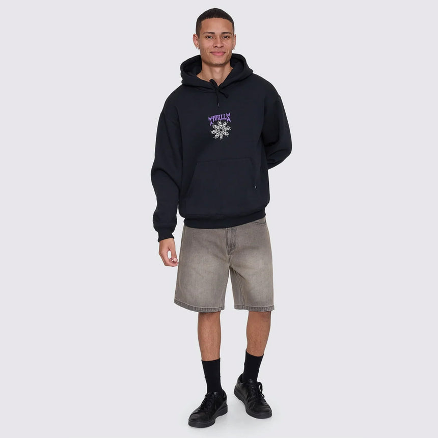 THRILLS Stagger Slouch Pull On Cropped Hood - Petrol