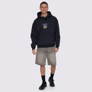 THRILLS Stagger Slouch Pull On Cropped Hood - Petrol