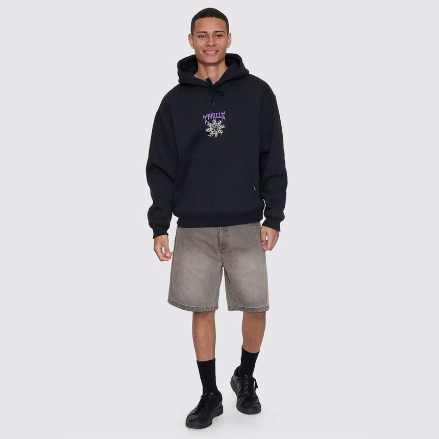 THRILLS Stagger Slouch Pull On Cropped Hood - Petrol