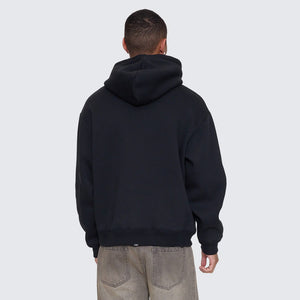 THRILLS Stagger Slouch Pull On Cropped Hood - Washed Black