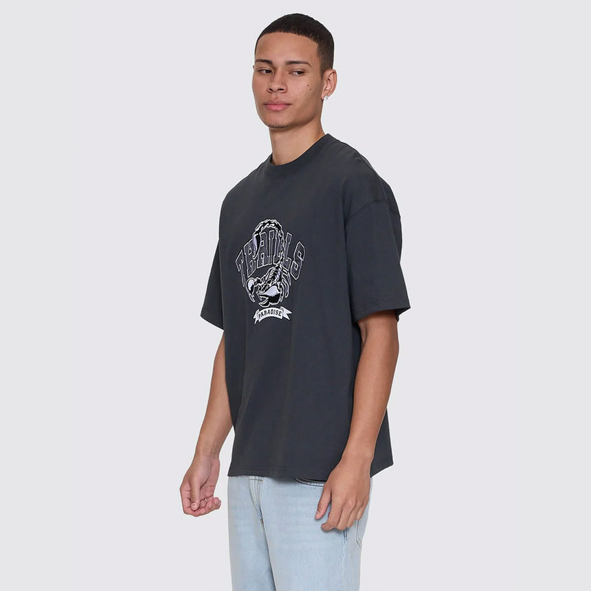 THRILLS Sting Of Defeat Baggy Fit Oversize Tee - Carbon