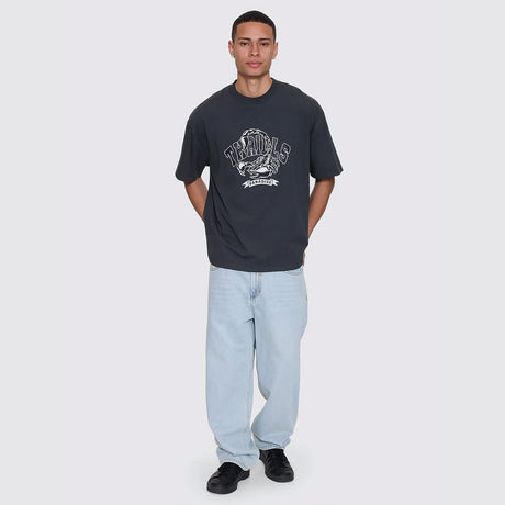 THRILLS Sting Of Defeat Baggy Fit Oversize Tee - Carbon
