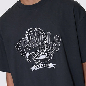 THRILLS Sting Of Defeat Baggy Fit Oversize Tee - Carbon