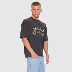 THRILLS The Power Of Dreams Oversize Box Crop Tee - Temple Grey
