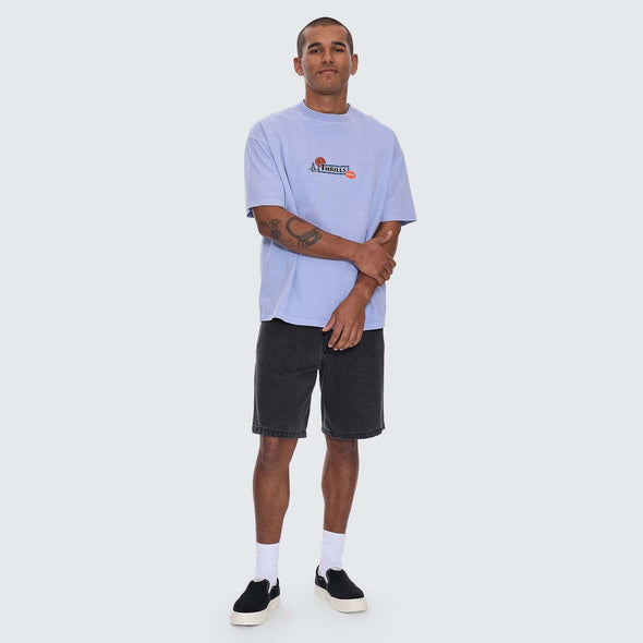 THRILLS The Ritual Mystery Box Fit Oversize Tee - Cornflower Blue