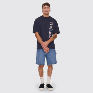 THRILLS Total Service Stacked Box Fit Oversize Tee - Total Eclipse