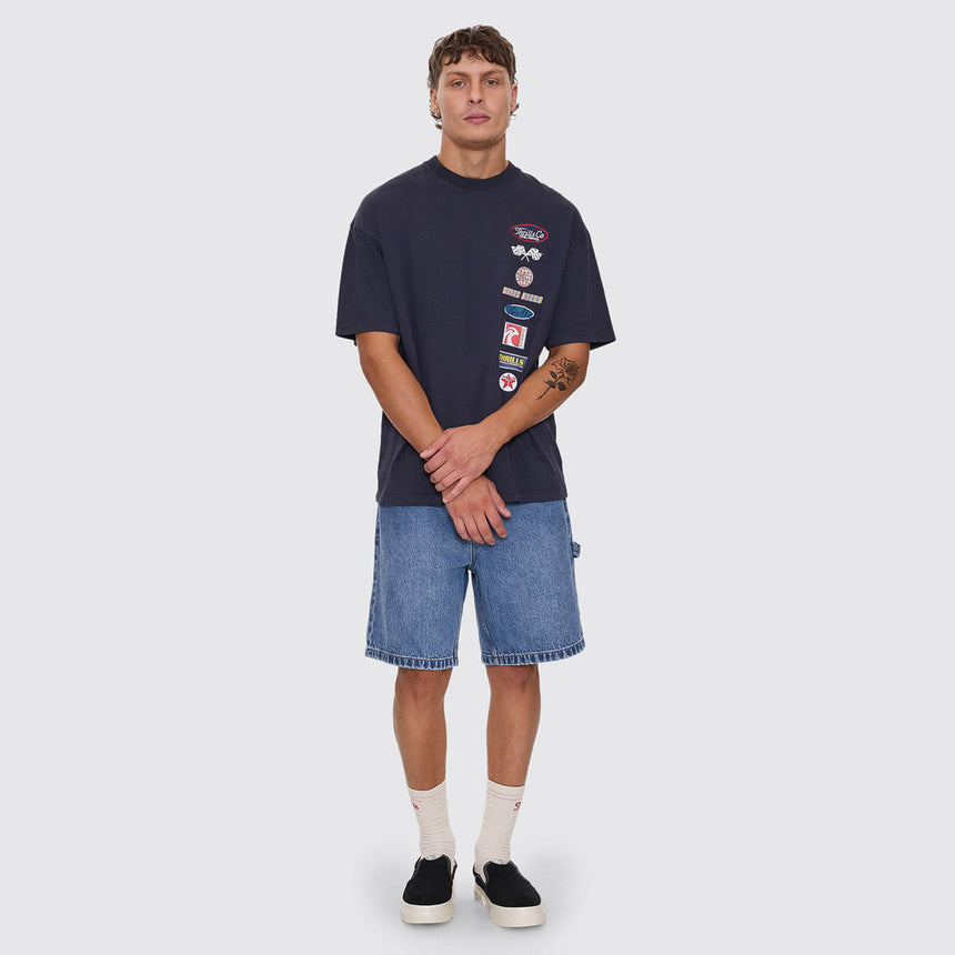 THRILLS Total Service Stacked Box Fit Oversize Tee - Total Eclipse