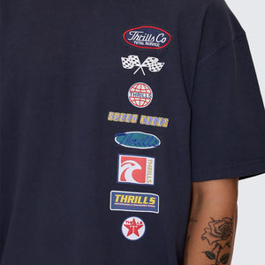 THRILLS Total Service Stacked Box Fit Oversize Tee - Total Eclipse