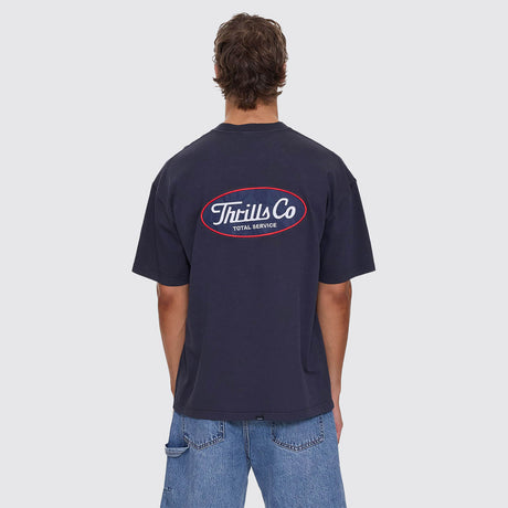 THRILLS Total Service Stacked Box Fit Oversize Tee - Total Eclipse