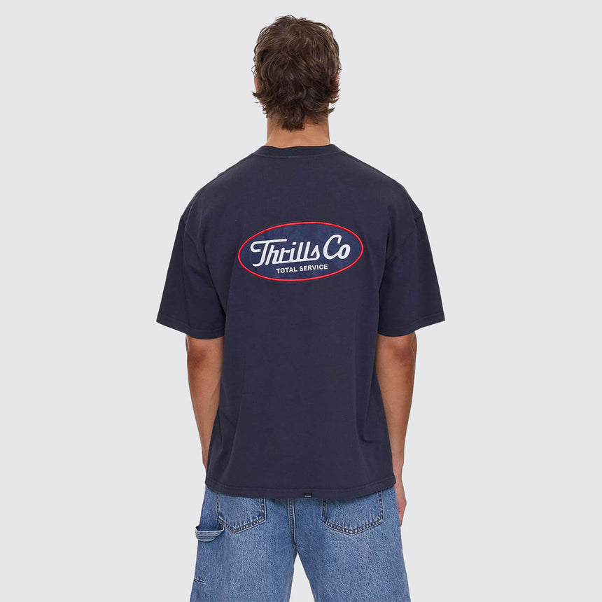 THRILLS Total Service Stacked Box Fit Oversize Tee - Total Eclipse