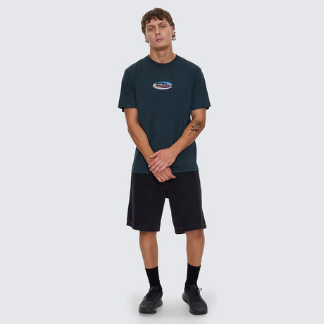 THRILLS Track Record Merch Fit Tee - Jasper Green