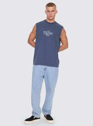 THRILLS Twist Off Merch Muscle Tee - Heritage Navy