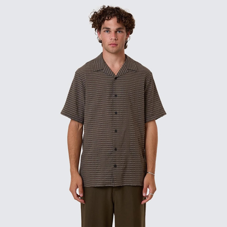 THRILLS Unfiltered Bowling Shirt - Tarmac