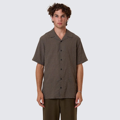 THRILLS Unfiltered Bowling Shirt - Tarmac