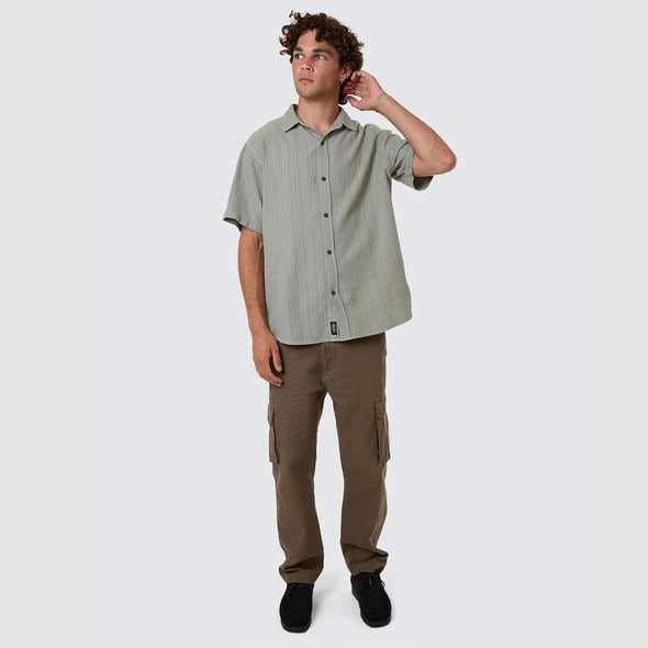 THRILLS Unhinged Short Sleeve Shirt - Dirty Sage